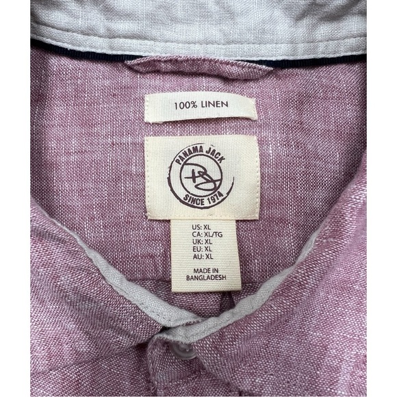 Panama Jack Linen Button Down Size XL - Picture 3 of 3